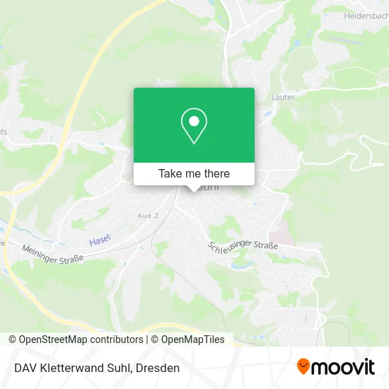 Карта DAV Kletterwand Suhl