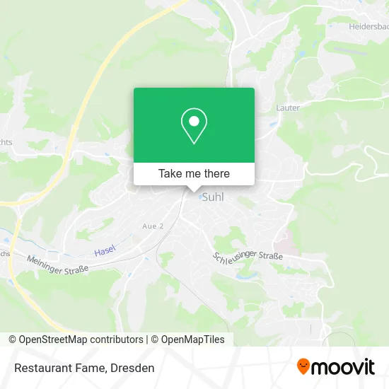 Restaurant Fame map
