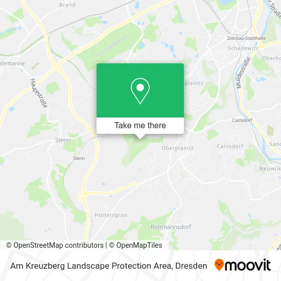 Карта Am Kreuzberg Landscape Protection Area