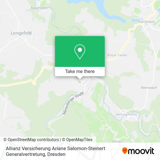 Карта Allianz Versicherung Ariane Salomon-Steinert Generalvertretung