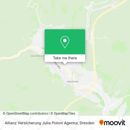 Карта Allianz Versicherung Julia Poloni Agentur