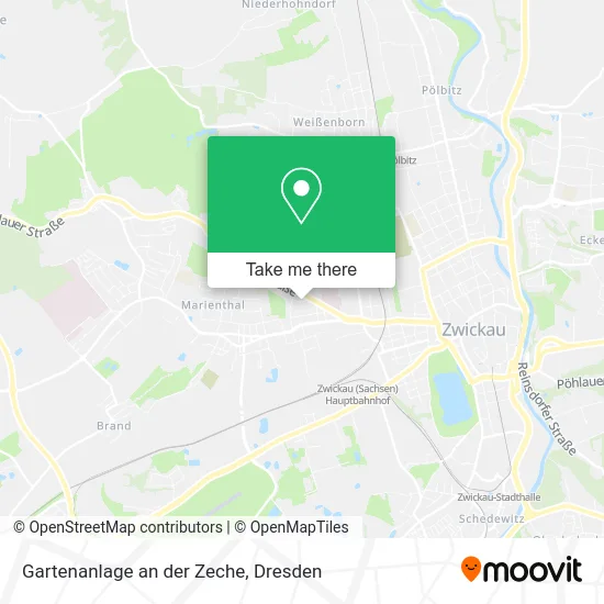 Карта Gartenanlage an der Zeche