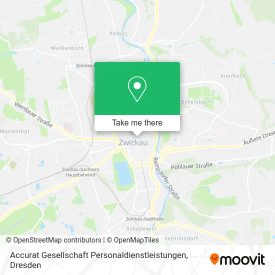 Карта Accurat Gesellschaft Personaldienstleistungen