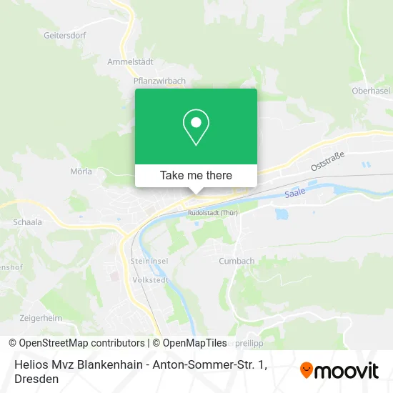 Карта Helios Mvz Blankenhain - Anton-Sommer-Str. 1