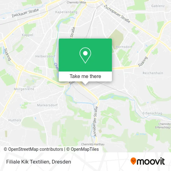 Карта Filiale Kik Textilien