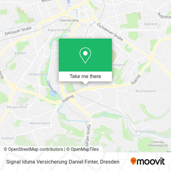 Карта Signal Iduna Versicherung Daniel Finter