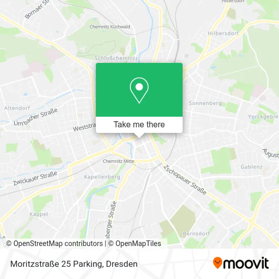 Карта Moritzstraße 25 Parking