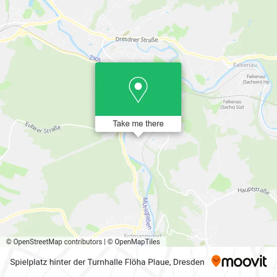 Карта Spielplatz hinter der Turnhalle Flöha Plaue