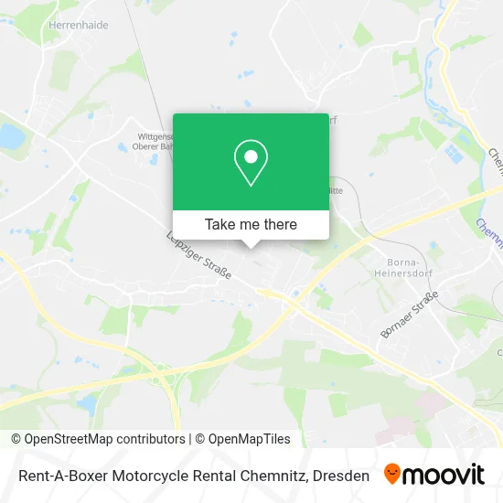 Rent-A-Boxer Motorcycle Rental Chemnitz map