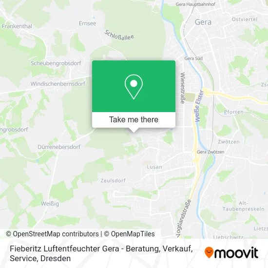 Карта Fieberitz Luftentfeuchter Gera - Beratung, Verkauf, Service