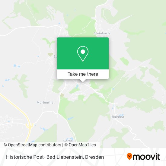 Карта Historische Post- Bad Liebenstein