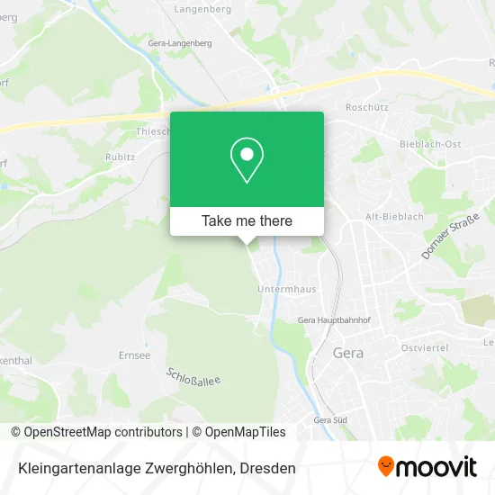 Карта Kleingartenanlage Zwerghöhlen