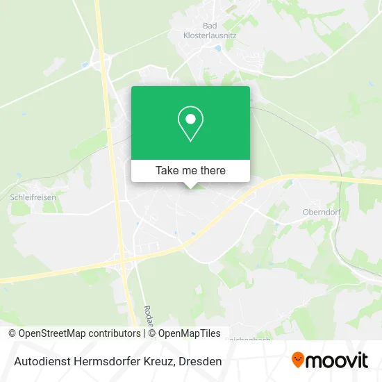 Карта Autodienst Hermsdorfer Kreuz
