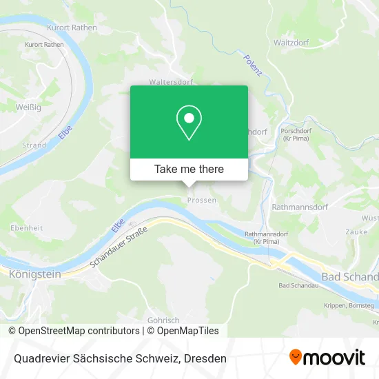 Карта Quadrevier Sächsische Schweiz