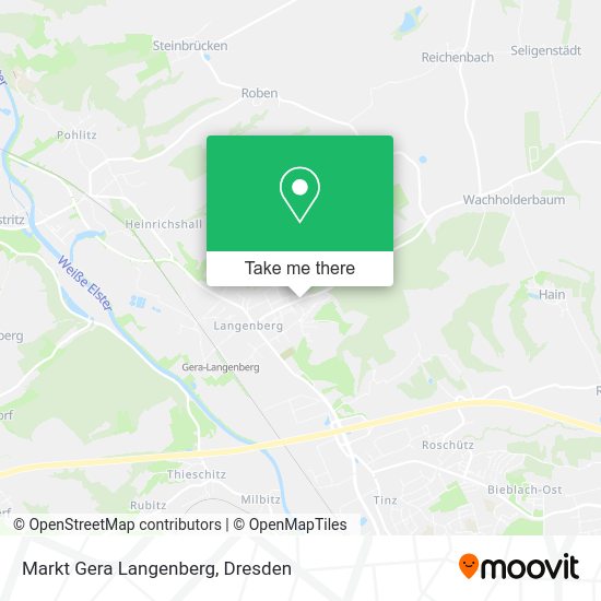Карта Markt Gera Langenberg