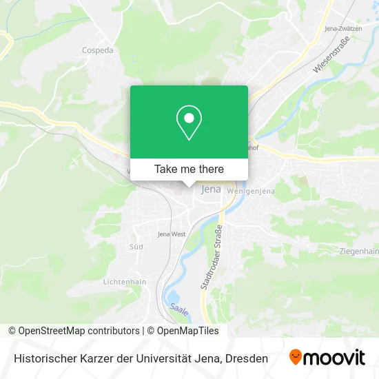 Карта Historischer Karzer der Universität Jena