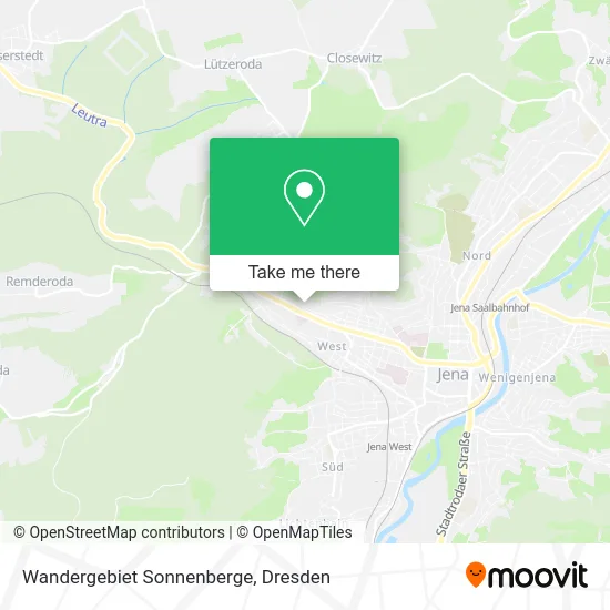 Карта Wandergebiet Sonnenberge