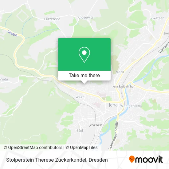 Карта Stolperstein Therese Zuckerkandel