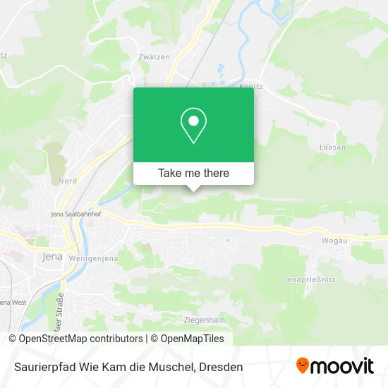 Карта Saurierpfad Wie Kam die Muschel
