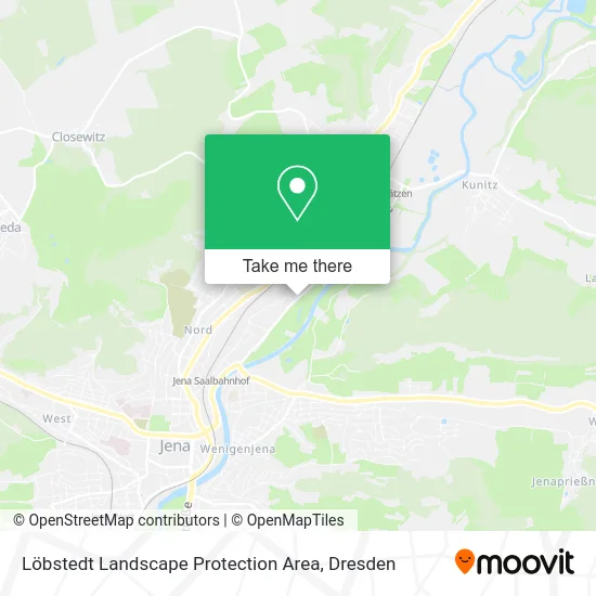 Карта Löbstedt Landscape Protection Area