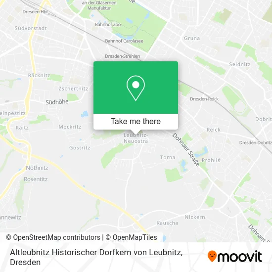 Карта Altleubnitz Historischer Dorfkern von Leubnitz