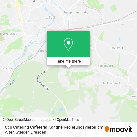 Карта Ccs Catering Cafeteria Kantine Regierungsviertel am Alten Steiger