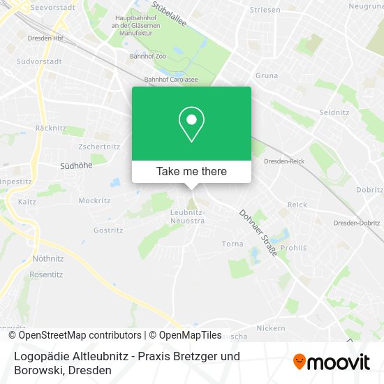 Карта Logopädie Altleubnitz - Praxis Bretzger und Borowski