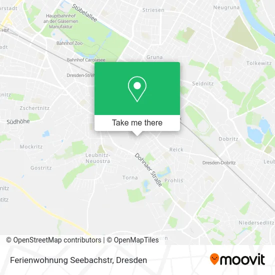Карта Ferienwohnung Seebachstr