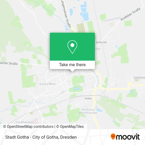 Карта Stadt Gotha - City of Gotha