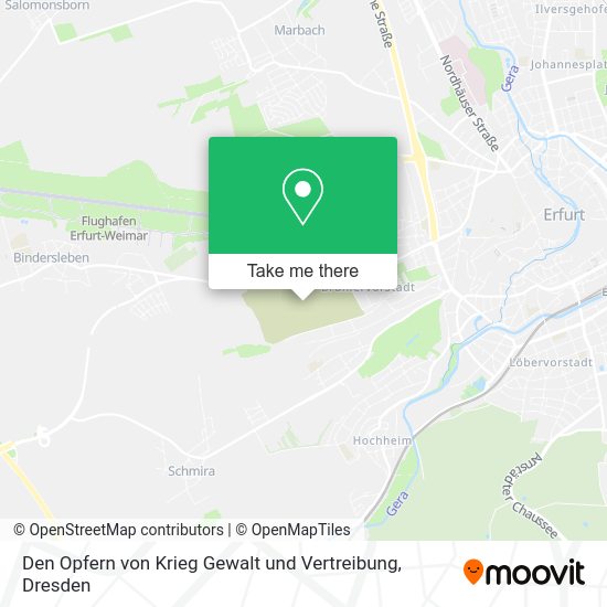 Карта Den Opfern von Krieg Gewalt und Vertreibung
