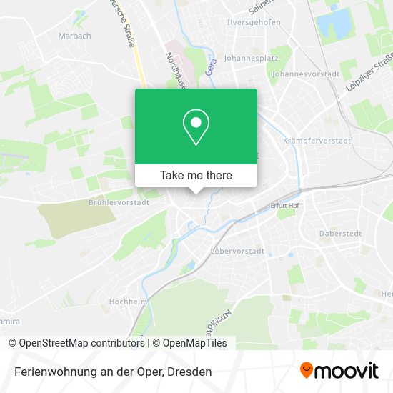 Карта Ferienwohnung an der Oper