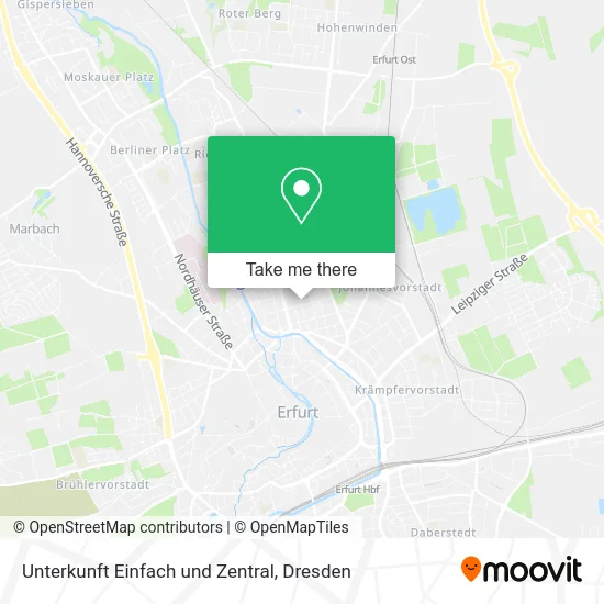 Карта Unterkunft Einfach und Zentral