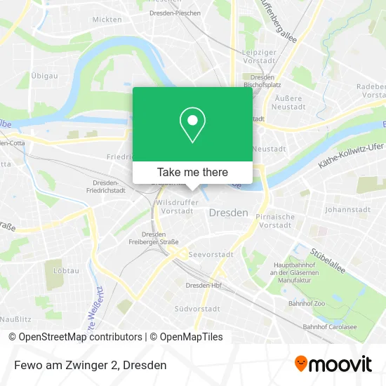 Карта Fewo am Zwinger 2