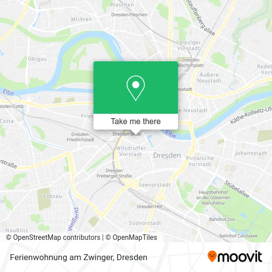 Карта Ferienwohnung am Zwinger