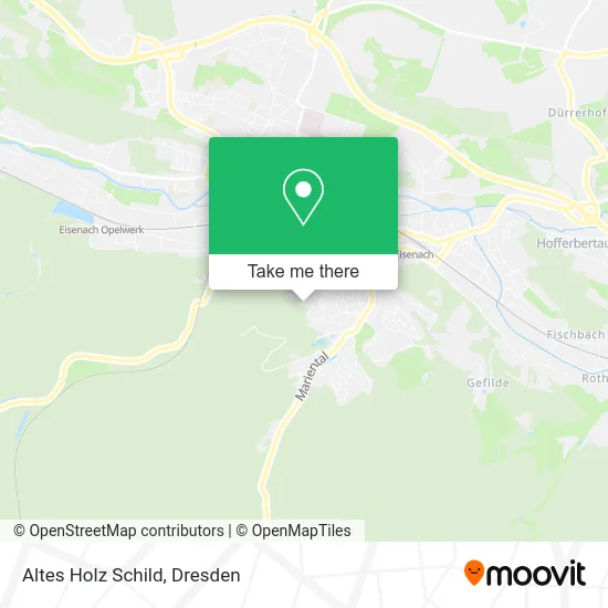 Карта Altes Holz Schild