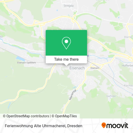 Карта Ferienwohnung Alte Uhrmacherei