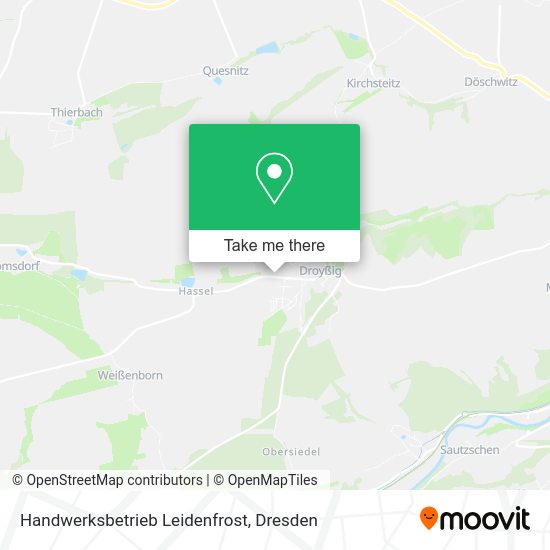 Карта Handwerksbetrieb Leidenfrost