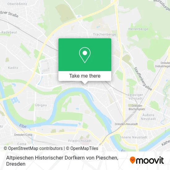 Карта Altpieschen Historischer Dorfkern von Pieschen