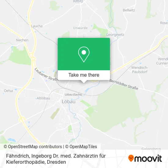 Карта Fähndrich, Ingeborg Dr. med. Zahnärztin für Kieferorthopädie