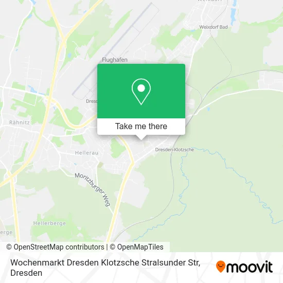 Карта Wochenmarkt Dresden Klotzsche Stralsunder Str