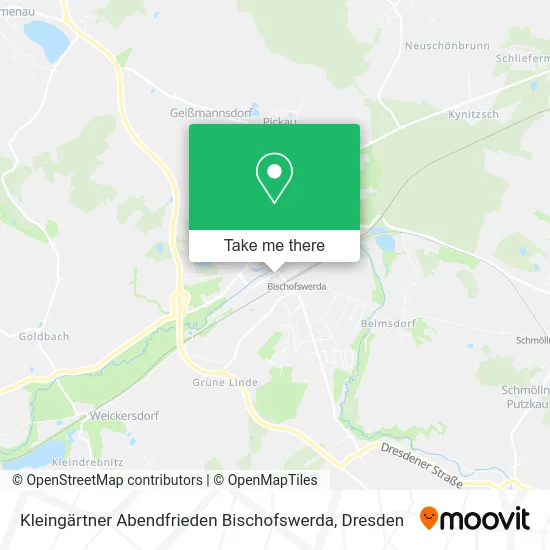 Карта Kleingärtner Abendfrieden Bischofswerda