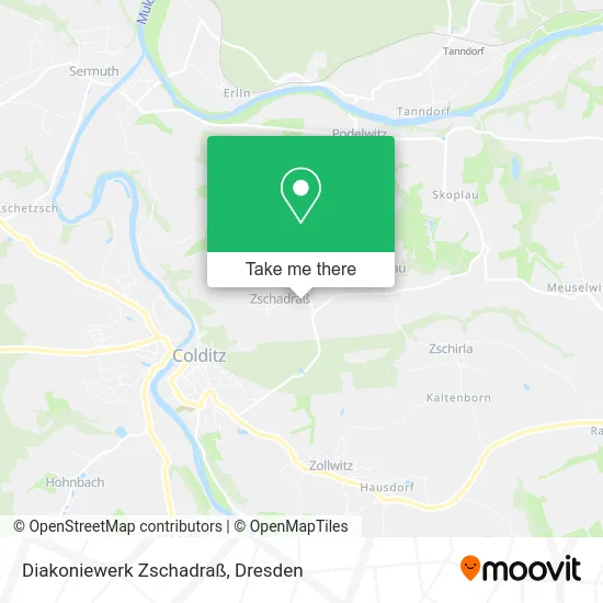 Карта Diakoniewerk Zschadraß