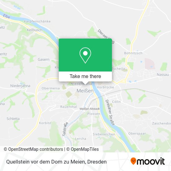 Карта Quellstein vor dem Dom zu Meien
