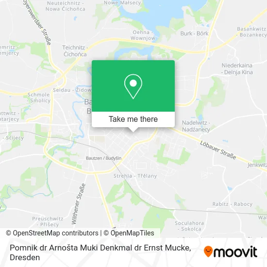 Карта Pomnik dr Arnošta Muki Denkmal dr Ernst Mucke