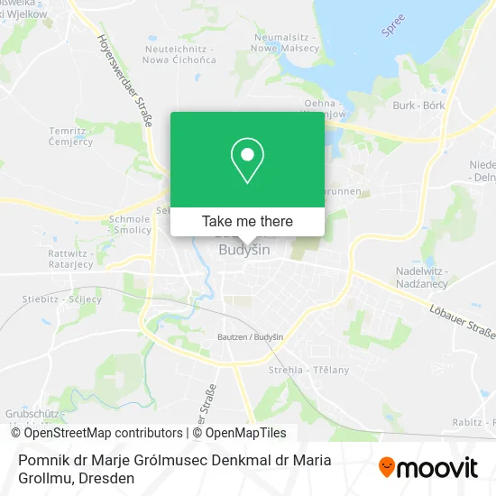 Карта Pomnik dr Marje Grólmusec Denkmal dr Maria Grollmu