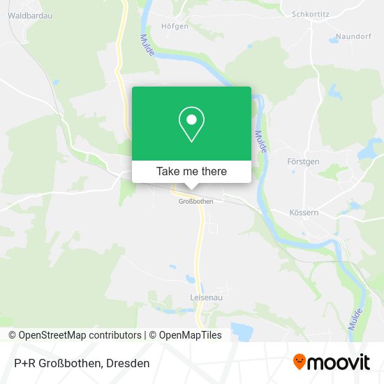 Карта P+R Großbothen