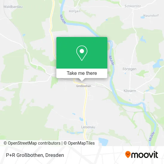 Карта P+R Großbothen