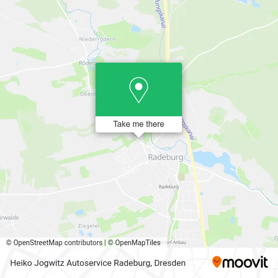 Карта Heiko Jogwitz Autoservice Radeburg
