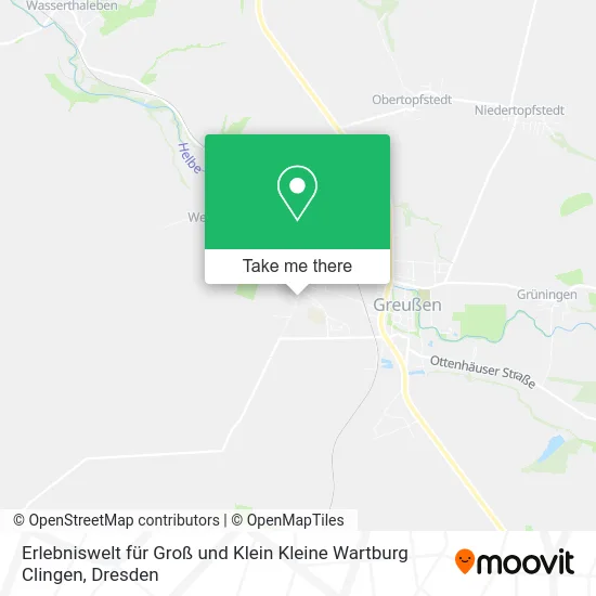 Карта Erlebniswelt für Groß und Klein Kleine Wartburg Clingen