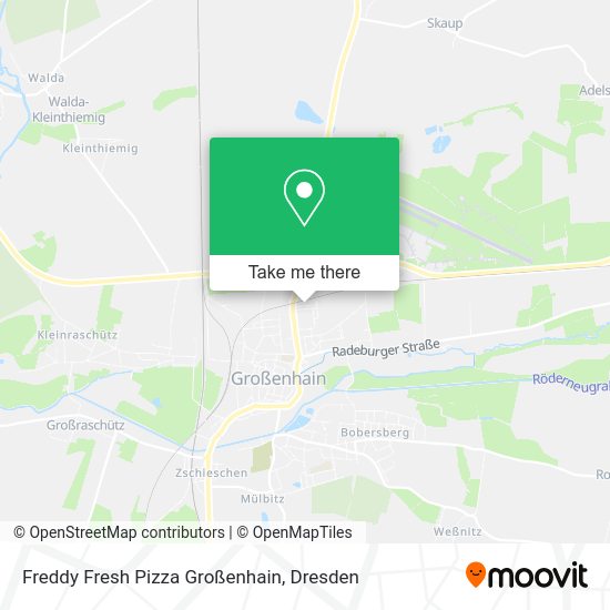 Карта Freddy Fresh Pizza Großenhain